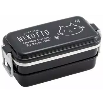 Ланч-бокс Skater Bento Box Enamel Style 2 Tiers Cat 660 мл PENW7-A