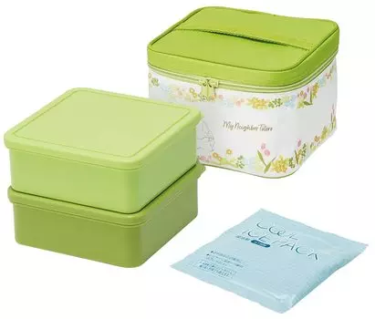 Ланч-бокс Skater Recreation с сумкой-холодильником и пакетом для льда с пакетом для льда Мой сосед Тоторо Мэй и я Сделано в Японии 2240 мл Студия Ghibli (Конькобежец)