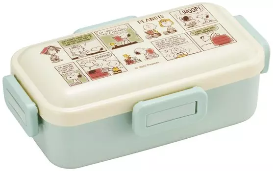 Ланч-бокс Skater Snoopy Peanuts Comics 530 мл с антибактериальной пушистой купольной крышкой для женщин, сделано в Японии PFLB6AG-A