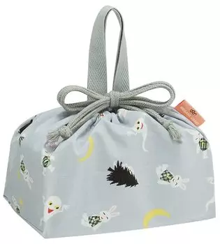 Ланч-бокс Skater Сумка-мешок со шнурком и вставкой для детей, сделано в Японии, очки кролик для мальчиков и девочек, KB7 для детей