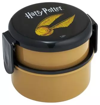 Ланч-бокс Skater Wizarding World Harry Potter Snitch 500 мл 2-х уровневый круглый антибактериальный Сделано в Японии ONWR1AG-A