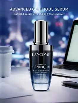 Lancme Advanced Gnifique Radiance Boosting Anti-Aging Face Serum заметно увлажняет и делает кожу упругой 1,69 жидких унций/50 мл 1.69 FL.oz./50ml