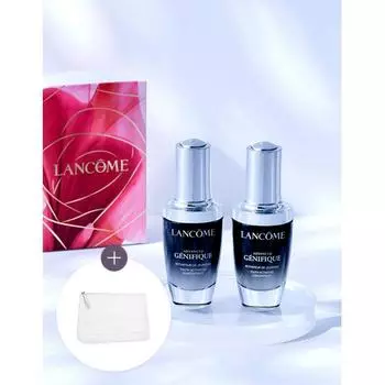 Lancome Genifique Serum 30 мл Duo Gift Set + Бесплатная большая белая сумка для покупок