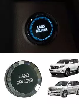 Land Cruiser Prado 150 Series Land Cruiser 200 Series Crystal Surface Treatment Крышка двигателя Start Button Cover Крышка переключателя Start Ring Stop