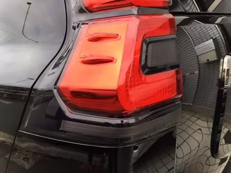 Land Cruiser Prado 150 series latest model Пленка для задних фонарей для поворотника, предварительно вырезанные фонари, выбор, дымка и т. д.. (темно-черный)