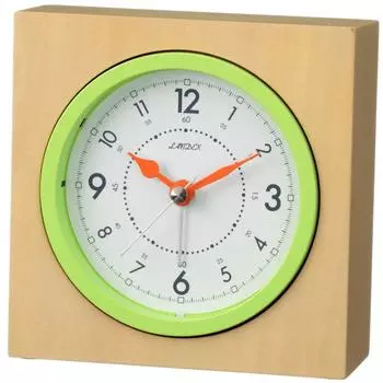 Landex Alarm Clock Analog Flamey Square Brown YT5247WH коричневый