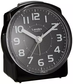 Landex Alarm Clock Black Luminous King Analog Snooze with Light YT5304BK