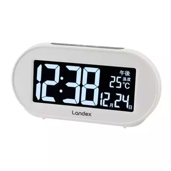 Landex Alarm Clock USB Powered Date Display Digital White YT5313 Non-Radio