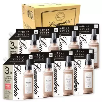 Landrin Softener Extra Large Capacity Aromatic Oud Refill 3x Size 1440ml x 8 шт. [Распродажа в коробках] белый
