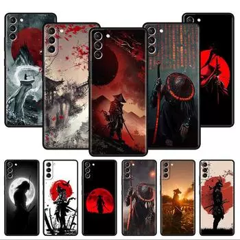 Landscape Ink Painting Japan Samurai Art Soft Case For Samsung Galaxy S22 S20 FE S21 S10 S9 Plus S8 Note 20 Ultra 10 Phone Shell Samsung S22 5G