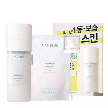 LANEIGE Крем-тонер для лица 170 мл Набор (+170 мл Заправка + Спрей-насос)