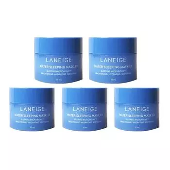 Laneige Water Sleeping Mask_Ex Mini 15 мл X 5 шт. Набор синий