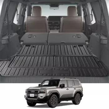 LANGBEAN Toyota Land Cruiser 250 Багаж Land Cruiser 250 VX ZX Эксклюзивный 3D Водонепроницаемый TPE Легко царапается Пятна 250 Land Cruiser Эксклюзивный Интерьер
