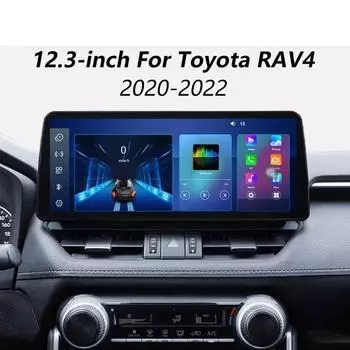 LANGJING 12,3-дюймовый 2 Din 4G автомобильный Android радио для Toyota RAV4 2020-2025 GPS Car Play Авто Мультимедиа Стерео 36DSP DTS Автомобильная Стереосистема