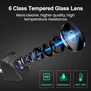 LANGJING Автомобильная камера заднего вида с разрешением 960P, водонепроницаемая, широкоугольная, 120°, камера заднего вида для парковки с DVD AWESAFE