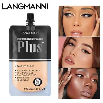 LANGMANNI Bag Base Liquid Liquid Oil Control Длинный консилер для макияжа цвета кожи 01