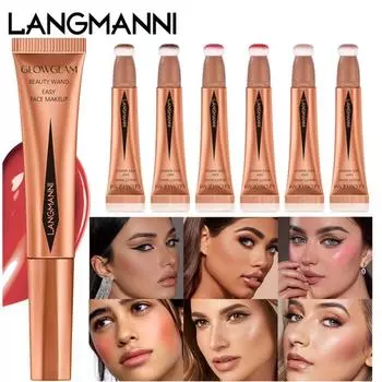 LANGMANNI Новые румяна для ремонта воздушной подушки, комбинированная яркая комбинация, многоцветная, опционально 01
