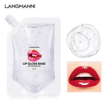 langmannni DIY Clear Lip Gloss Lip glaze base gel Самодельная помада блеск для губ
