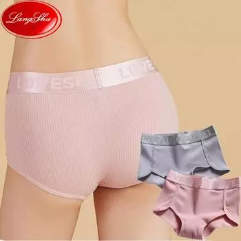 2 шт. дышащие трусики хлопковые женские трусы с принтом женское нижнее белье размер M-XXL M