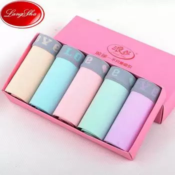 LANGSHA 5 шт./компл. трусики для женщин, мягкие хлопковые трусы, дышащее нижнее белье для девочек, женские трусы