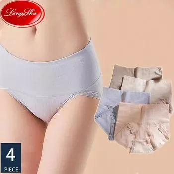 Плюс Размер M-5XL Трусики Женское Хлопковое Нижнее Белье с Высокой Талией Женские Трусы Женское Дышащее Белье M
