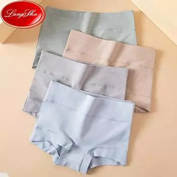 4 шт./компл. хлопковые трусики женские трусы с высокой талией женское нижнее белье комфортное женское нижнее белье больших размеров M-5XL M