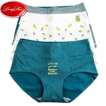 LANGSHA женские трусики, женское хлопковое нижнее белье для девочек, дышащие бесшовные трусы, милое сексуальное нижнее белье, нижнее белье