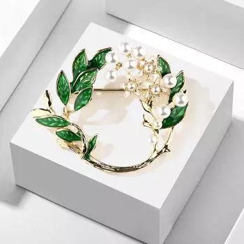 Lanhao корейский стиль гардения эмалевая брошь-булавка xz4913 gardenia brooch
