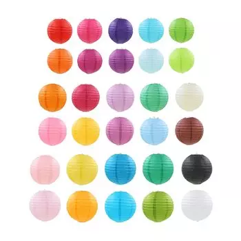 Lanito Paper Obon Paper 30 10 Pieces Japanese Paper Paper Obon Lanterns, Lanterns, Colors, 15/20/25cm, Each, Lanterns, Lanterns, Decorations,