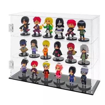 Lanscoee Figure Acrylic Display Collection Декоративная фигурка Дисплей с прозрачной витриной Hinadan Кейс, Кейс, Кейс, Кейс, Кейс, Кейс, Дверь,