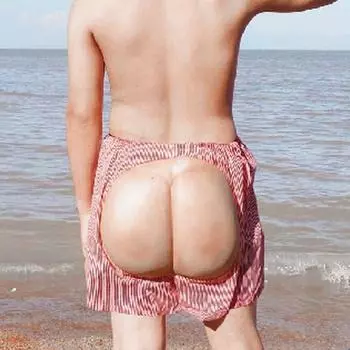 Lanue унисекс забавные Хэллоуин-маскарад пародия поддельные открытые шорты