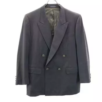 LANVIN 80s 90s vintage tailored jacket R48-45 gray Men s Used