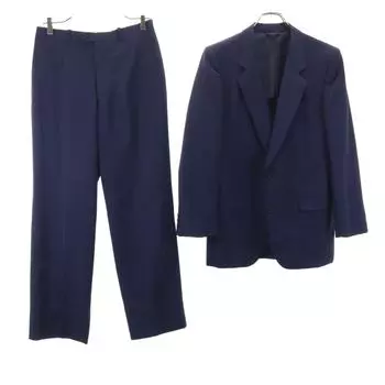 LANVIN 90-х годов Старый костюм Комплект H48-25-79 Темно-синий Мужской Б/У