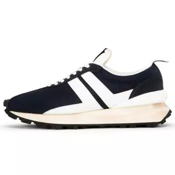 Lanvin Bumpr Sneaker Navy Blue Мужские кроссовки белые FM-SKBRUN-DRAG-P202900 43