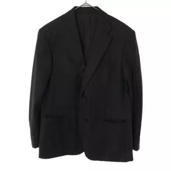 LANVIN LA COLLECTION made in Japan stripe tailored jacket R50-46 Brown Men s Used