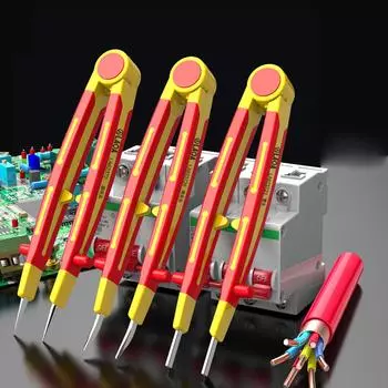 LAOA Пинцет из нержавеющей стали с изоляцией 1000 В высокого давления с алмазным покрытием, нескользящий, изогнутая головка, прямая головка, широкая головка, пинцет Curved Tin LA623726