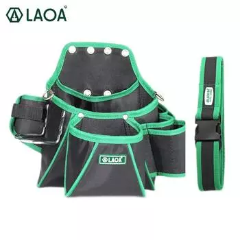 LAOA поясной карманный чехол для инструментов для деревообработки с поясом из высококачественной ткани Оксфорд, водонепроницаемые сумки, поясная сумка для электрика