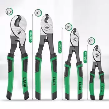 LAOA Практичные многофункциональные кусачки для кабеля, зачистки проводов, CR-V, инструмент для резки электрооборудования, 6 дюймов, 8 дюймов, 10 дюймов, плоскогубцы для резки кабеля