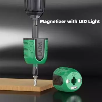 LAOA Высококачественный размагничиватель отверток Намагничиватель Мощный отвертка со светодиодной подсветкой Инструмент для снятия отверток