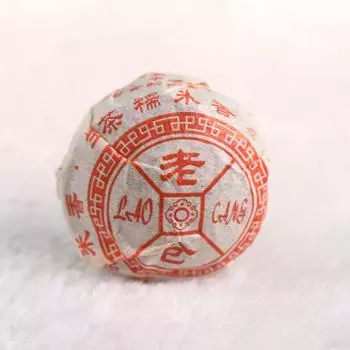 Laocang 2015 г. Мини-сырой пуэр Туоча с клейким ароматом риса Шэн Пуэр Чай Туо Ча 100г
