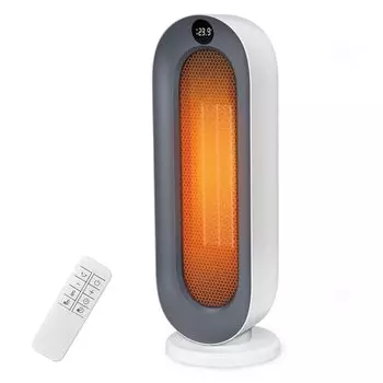 LAOGOT Керамический Большой Воздушный Быстрый Интеллектуальный Постоянный Электрический Керамический Вентилятор Нагревательная Энергия 3 Уровня Падения Предотвращает Забытый Поворот Перегрева Пульт Дистанционного Управления