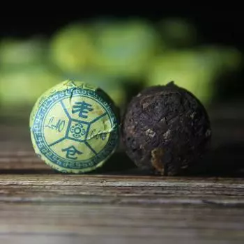 Лаокан 2015г., Юньнань, мини-спелый пуэр с ароматом хризантемы, чай Туоча