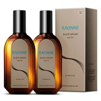 Laonne Black Argan 2X Rich Extremely Damaged Hair Oil, 100ml, 2 units