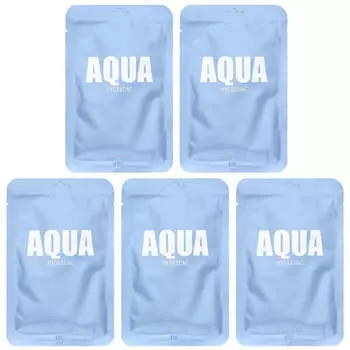 Lapcos, Aqua Beauty Sheet Mask Set, увлажняющий, 5 листов, 30 мл (1,01 жидких унций) каждый