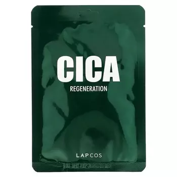 Lapcos, Cica Beauty Sheet Mask, регенерация, 1 лист, 30 мл (1,01 жидкая унция)