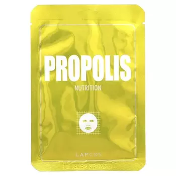 Lapcos, Propolis Sheet Beauty Mask, Nourishing, 1 sheet, 25 ml (0.84 fl oz)