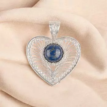 Lapis Lazuli Gemstone 925 Sterling Silver Jewelry Pendant For Engagement Gift CP-15-35