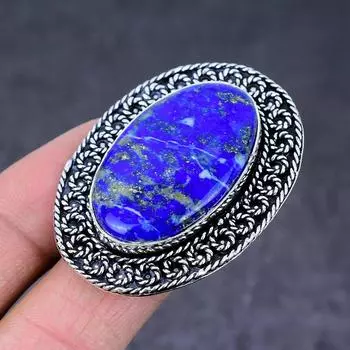 Lapis Lazuli Gemstone Handmade 925 Sterling Silver Jewelry Ring Size 5.5 f0C44