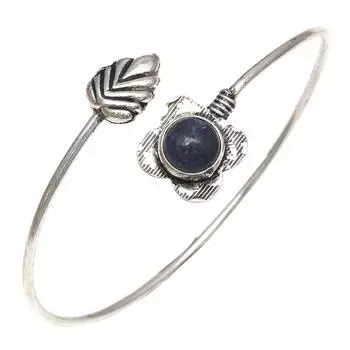 Lapis Lazuli Gemstone Handmade Jewelry Cuff Bracelets 7 Adjustable