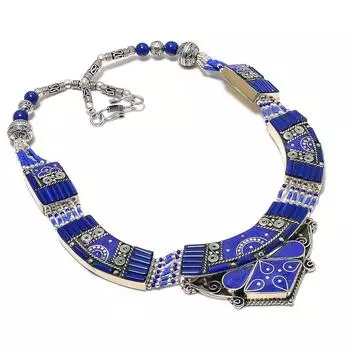 Lapis Lazuli Handmade Jewelry Necklace 18 I8o46